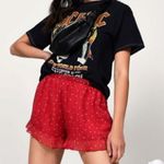 Tobi Polka Dot Ruffle Hem Crepe Shorts Photo 0