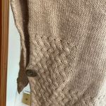 Berretti Made in Italy Wool Alpaca Blend Roll Neck Poncho Sweater Tan Size undefined Photo 4