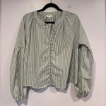 Evereve Striped ‎ button detail long sleeve Photo 0