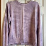 FOR THE REPUBLIC Purple Tie-Dye Crew Neck Sweater Photo 0