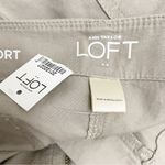 Loft NWT Lightweight Cotton Cargo Shorts Lightweight Khaki Women’s Size 14 NEW Photo 5