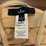 NWOT Lulus Seeking Adventures Beige Ruffled Cropped Tube Top Tan Size L Photo 6