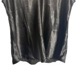 J.Crew Black Scoop Neck Textured Satin Sleeveless Tank Top Size XL Photo 3