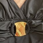 Bleu Rod Beattie  Black One Piece with gold buckle detailing Photo 1