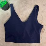 Athleta  women’s Blue Medium Sports Bra Soft Stretchy Yoga Gym Pullover Photo 0