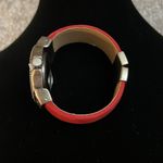 Coldwater Creek Vintage  Red Suede Cuff Watch Photo 1