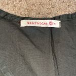 XCVI Wearables Raymond Sleeveless Ruched Poplin + Jersey Dress Green Small Photo 6