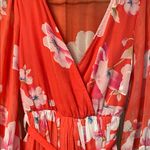Pink Lily  Vibrant melon and Pink Floral Maxi Dress small Photo 2