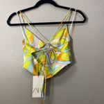 ZARA satin cutout crop top Photo 1