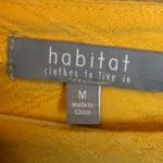 Habitat  Blouse Women's Size Medium Ribbed Office Business Yellow Photo 2