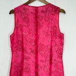 SPENSER JEREMY Pink Floral Print Silk Maxi Dress Sheath Evening Formal Size 12 Photo 7