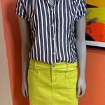 Chartreuse jean midi skirt size 8 Tribal Brand Photo 6