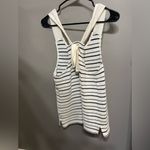 Madewell  Texture &‎ Thread Striped Bow-Back Tank Top. Size Small Photo 5