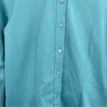 Alexis  Brooks Button Down blouse Solid Cerulean Blue Cotton Blend size xs nwt Photo 3