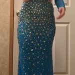 Prom Dress Blue Size 4 Photo 0