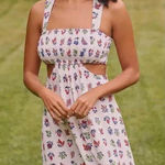 Anthropologie Cutout floral summer dress Photo 0