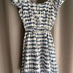 Saks Fifth Ave 5/48 blue and‎ white mini dress size small Photo 2