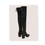 Stuart Weitzman new ❤︎︎ Iconic Tieland OTK Heeled Boots ❤︎︎ Black Suede ❤︎︎ 8.5M Photo 13