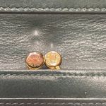 CELINE Vintage Dark Green Leather Bifold Long Wallet - Preowned Photo 11