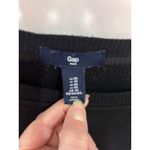 Gap  Black Crewneck Sweatshirt Glitter Logo Womens XS Photo 2