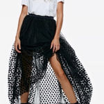 Free People Dreaming Of You Tutu Tulle Maxi Skirt size 0 in black Photo 0