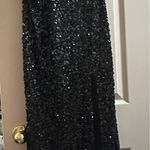 Primavera Couture Black Sequin Prom Dress Photo 3