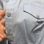 New York & Co. LIGHT BLUE QUARTER BUTTON DOWN Photo 1