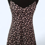 Pink and black floral mini babydoll dress Size Small Photo 0