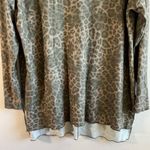White Crow Top Cheetah/ Leopard Print Scoop Neck Tunic Sz M GUC Super Soft Photo 5