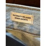 Madewell  Essen Wash Maternity‎ Side Panel Relaxed Mid Length Denim Shorts 24 NWT Photo 9