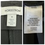 Nordstrom NEW  Black Cropped Ankle Knit Pants High Waist Work Minimalist Size 18 Photo 5