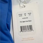 ANDIE The Lagos Halter One Piece Swimsuit Tie Back Horizon Blue Beach Pool Photo 4