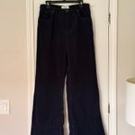 Reformation  Penney High-Rise Relaxed Flare Corduroy Pants Navy Photo 2