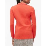 J.Crew  Orange Cotton Knit Long Sweater Blazer Size S Photo 1