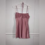 Urban Outfitters  Dusty Rose Slip Dress Lace Detailing Size Medium Coquette Sexy Photo 1