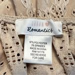 Urban Romantics  Womens Eyelet Milkmaid Top Size M Cropped Puffed Sleeve Cottage Photo 5