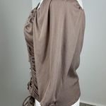 B. Wear  Ruched Front Tan Top Size M Photo 2