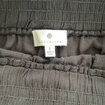 Socialite Ankle Tie Pants cuffed black lightweight flower cinched at waist Photo 1