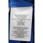 Anne Klein  Sleeveless V Neck Pleated Royal Blue Top Women's Size L Photo 4