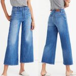 Madewell  Wide Leg Crop Jeans Finney Wash Blue High Rise Photo 1