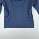 Peruvian Connection ‎ Womens Top L Blue Long Sleeve Cowl Neck Knit Pullover Photo 6