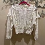 Chelsea and Violet  long-sleeve Gauze Top Sz S Photo 0