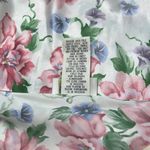 Vintage paper tag Dentelle Ivory Floral Polyester Slip Dress Nightgown Large Pink Photo 3