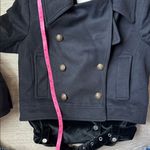 Veronica Beard Yara Velvet Hem Pea Coat 0 Photo 10
