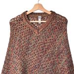 Chico's  Knit Poncho Sweater shimmer lurex puana one size Photo 2