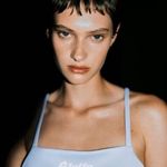 ZARA  x lotto collaboration dress powder baby blue size M coquette trendy tennis  Photo 5