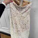 Blithe strapless lace bodysuit dress White Size M Photo 1