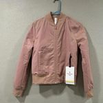 Lululemon NWT Non Stop Bomber Jacket Cotton Pink PRIMALOFT Size 2 Photo 0