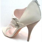 Plenty By Tracy Reese 'Zac' Suede Ivory 4.5" Heels Photo 4