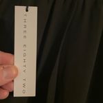 Three Eighty Two NWT  Edison Wide Leg Trouser Pants Black Large Business Min… Photo 5